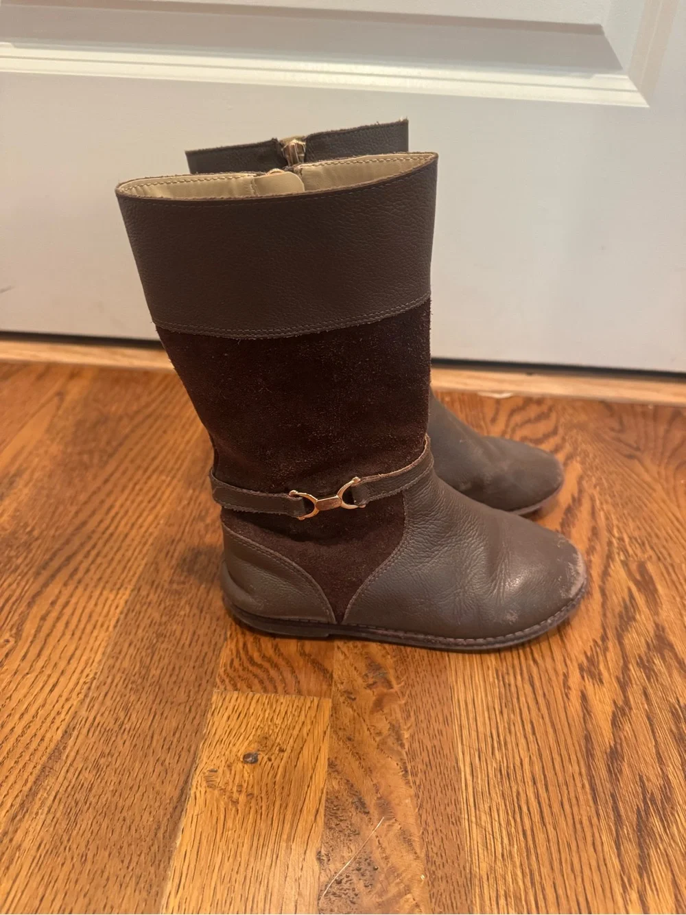 Janie and Jack Beige/Tan Leather Bootie